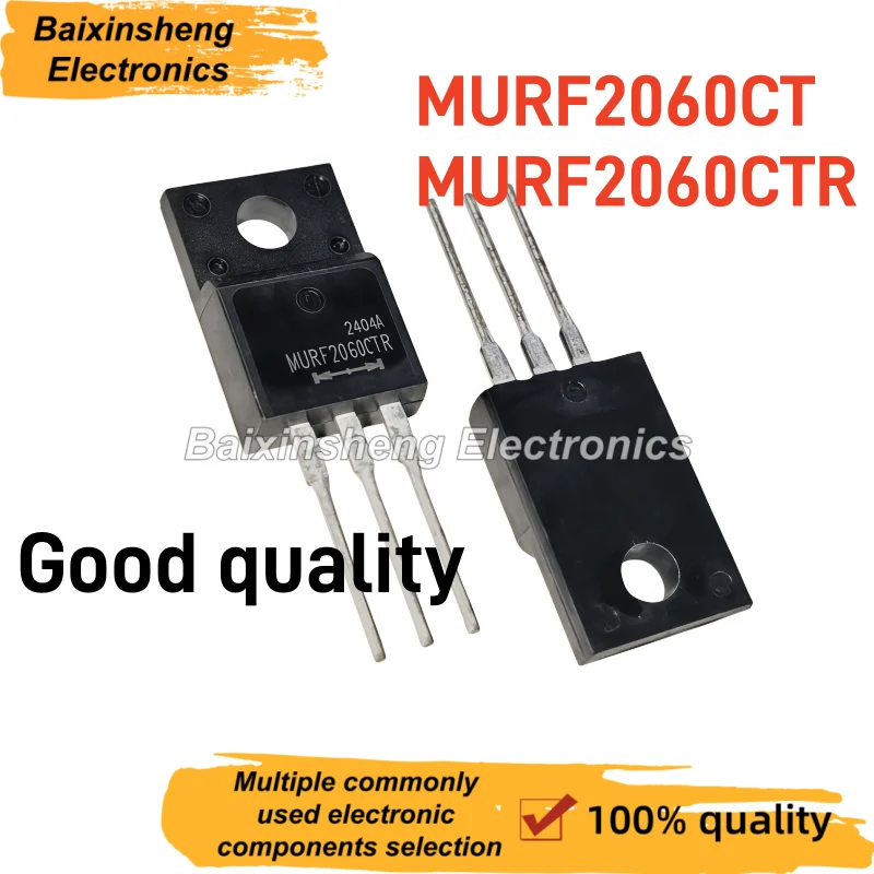 10PCS NEW MURF2060CT Common Negative MURF2060CTR Common Positive 20A 600V Fast Recovery Diode TO-220F-3