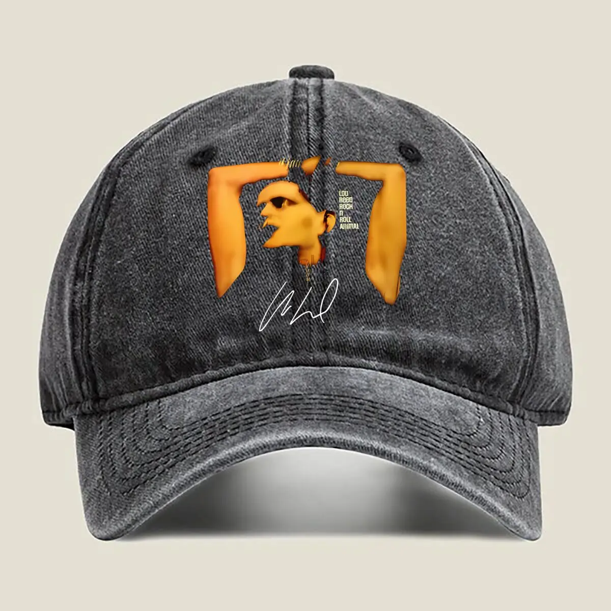 

Surreal Face Abstract and Colorful Graphic Art Washed Baseball Cap