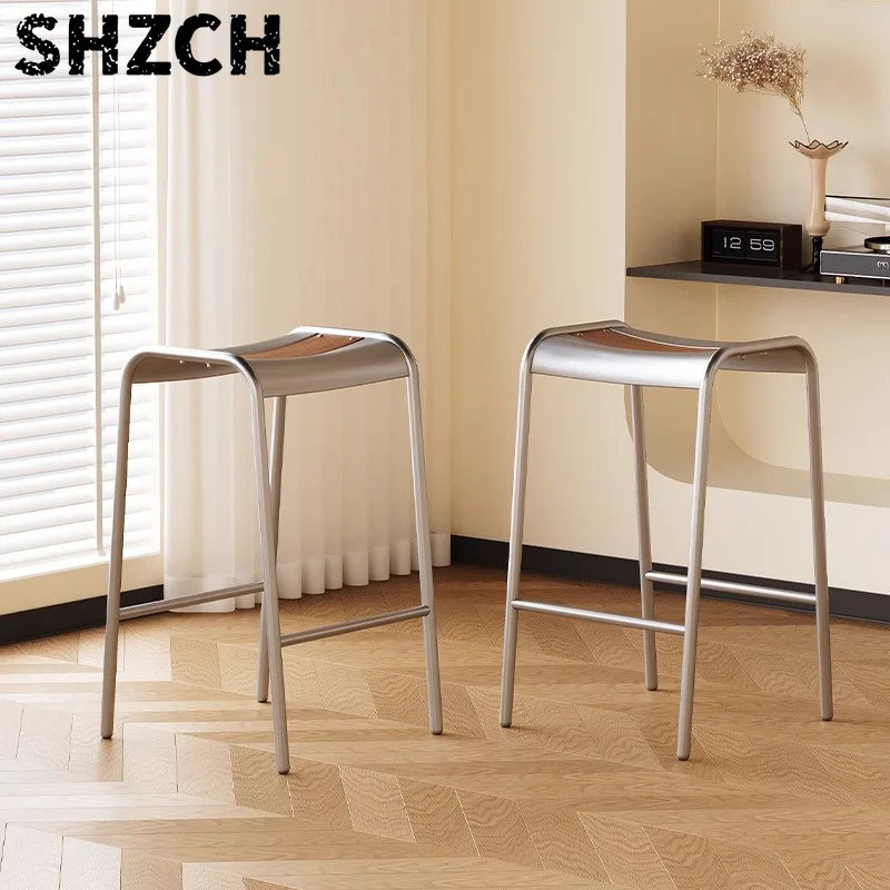 Vintage Designer Bar Stool Mid-Century Modern Counter Height Chair for Commercial Bar Furniture Home Kitchen Dining Chairs