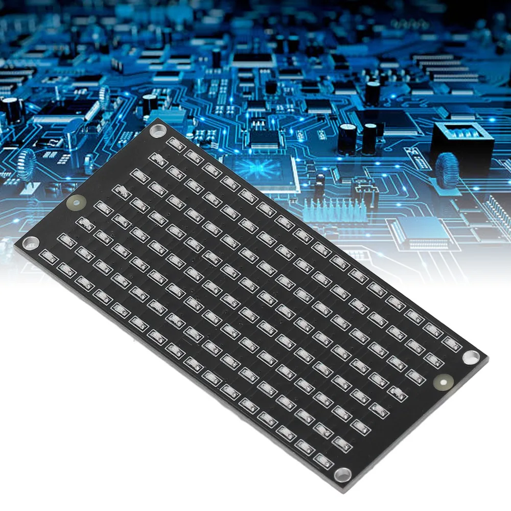 AIP1640 Chip LED Display Module DC3.3‑5V 128pcs Beads LED Control Module IC2 Communication 8x16 Panel Single Board Computers