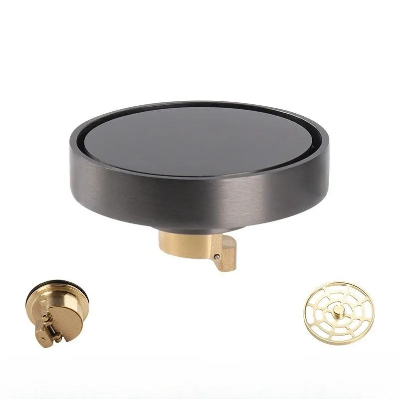 Press Type Double-layer Odor Proof Sewer, Bathroom, Large Displacement Invisible Insect Proof Circular Floor Drain