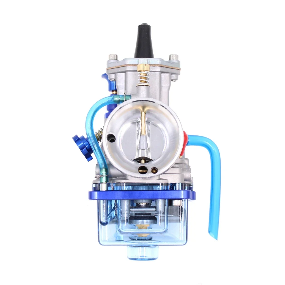 Motorcycle Carburetor For Keihin Koso OKO Power Jet PWK 24mm 26mm 28mm 30mm 32mm 34mm 2T 4T blue Float bowl