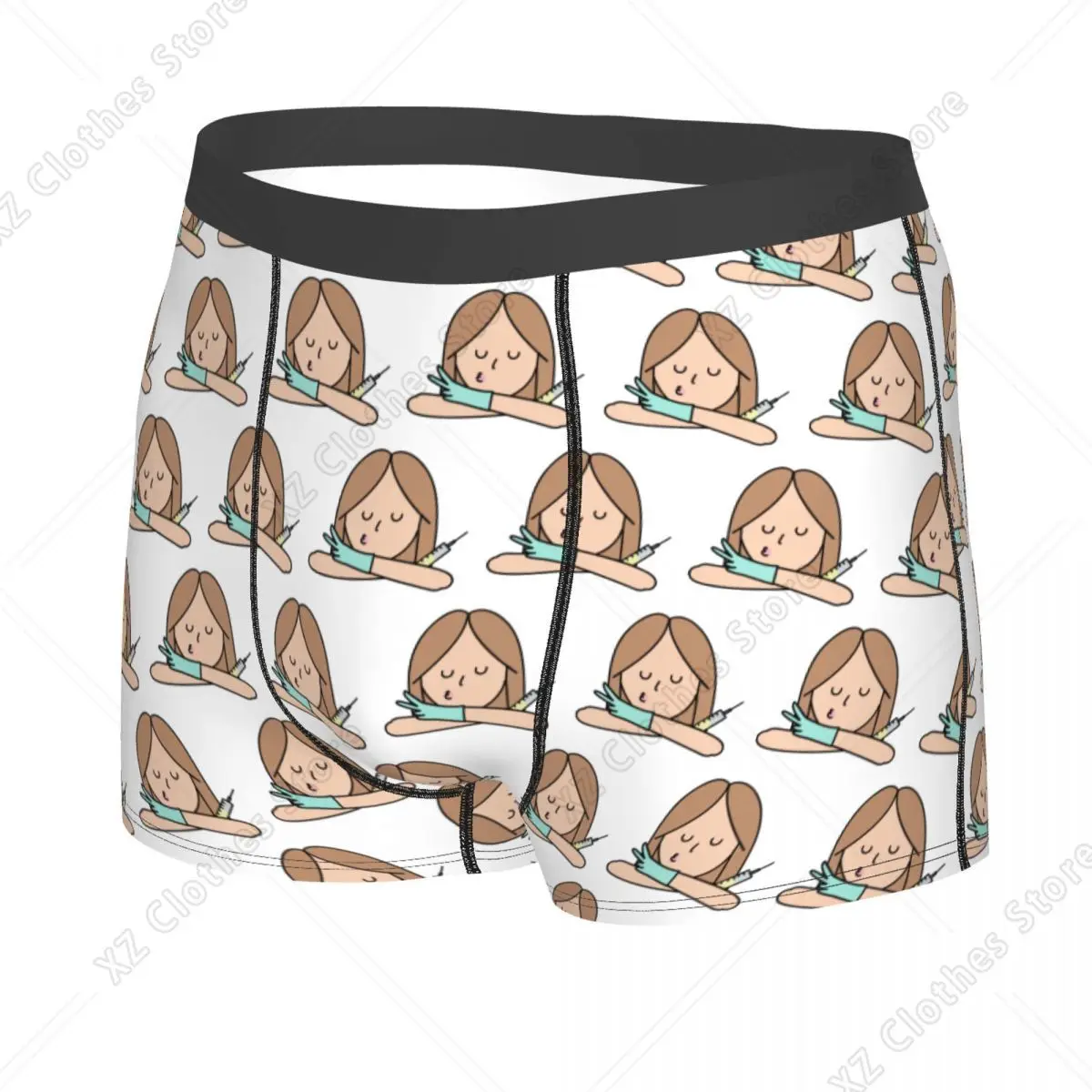 Custom Enfermera En Apuros Doctor Nurse Medical Boxer Shorts For Homme 3D Print Underwear Panties Briefs Stretch Underpants