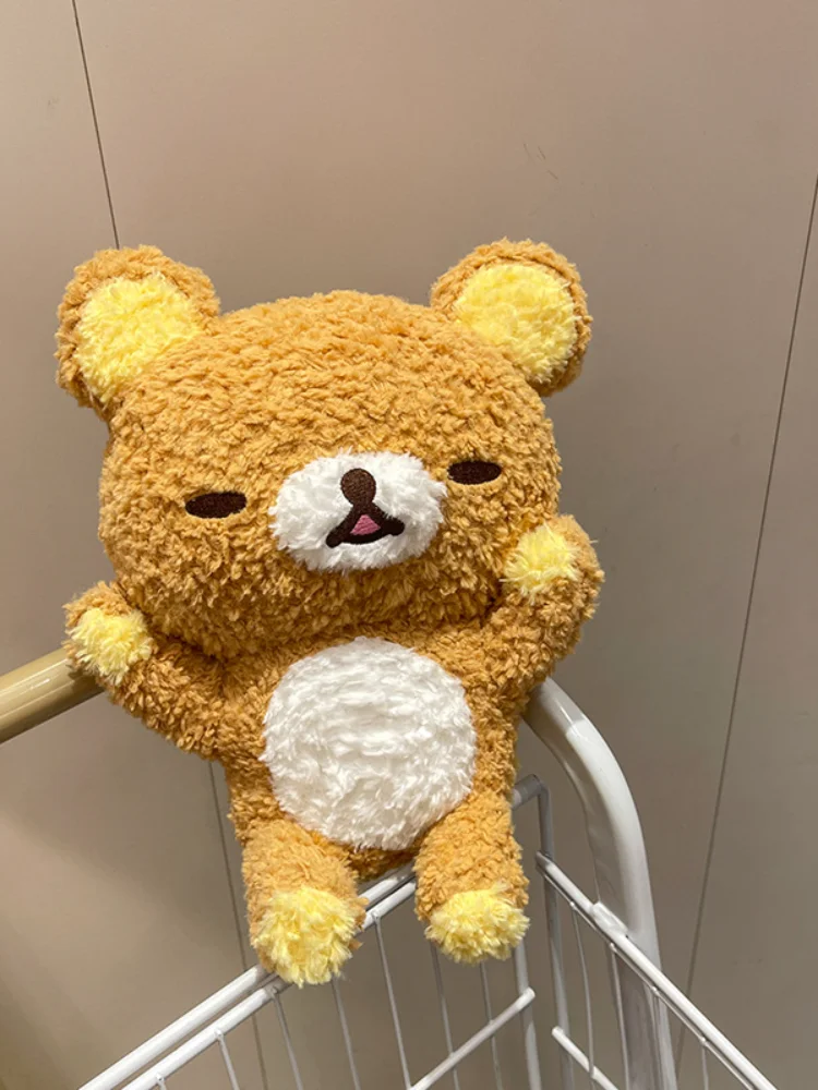 Japanische Kawaii Rilakkuma 30 cm Plüschtiere Schlafenszeit Kissen Cartoon Anime Rolle Flauschige Peripheriegeräte Schöne Mädchen Geburtstagsgeschenk
