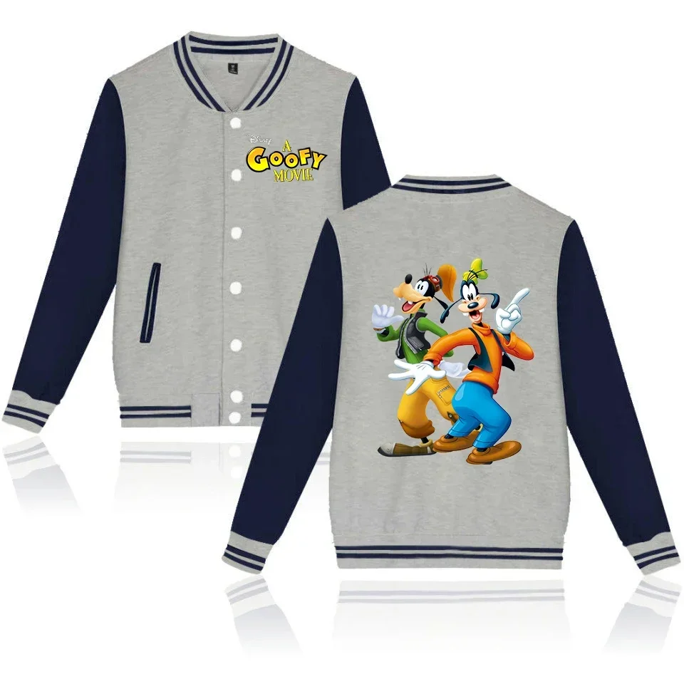 Disney A Goofy Movie Bomber Jacket Women Men Autumn Baseball Jacket Coat Student Streetwear Harajuku Bomber College Jacket