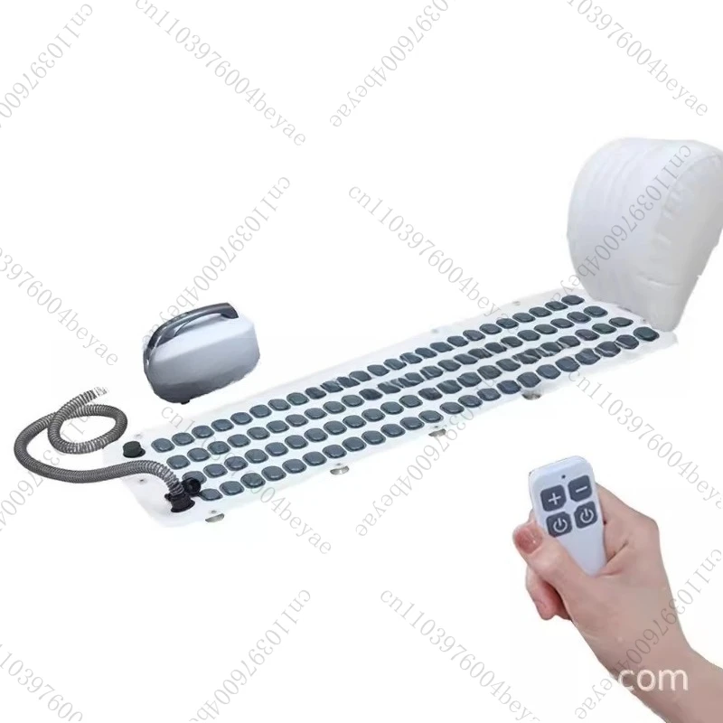 Anti slip full body waterproof hot tub spa mat, upgraded bubble machine bath mat+new pillow set