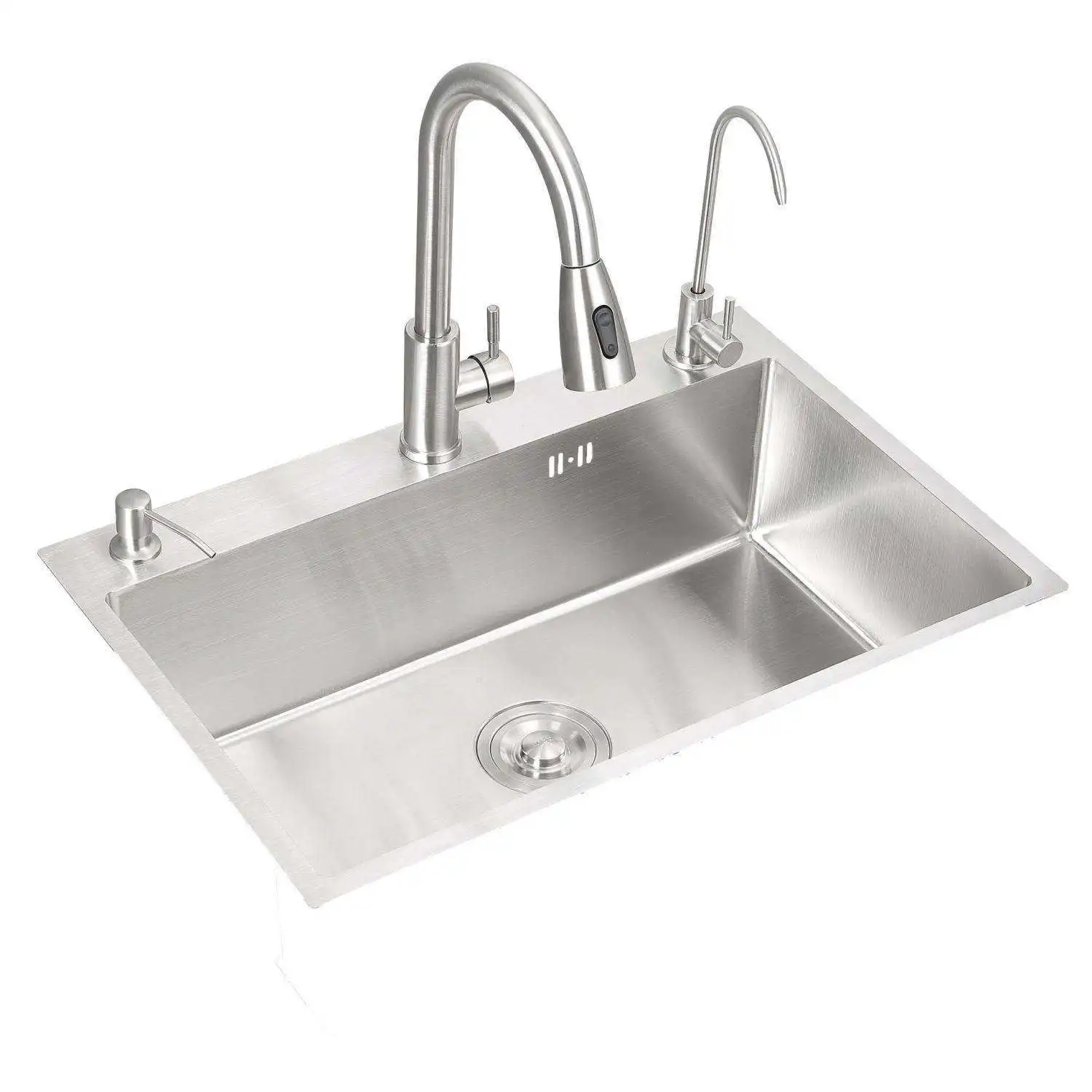 CX SUS304 stainless steel sink large single sink, kitchen household hand washing pool