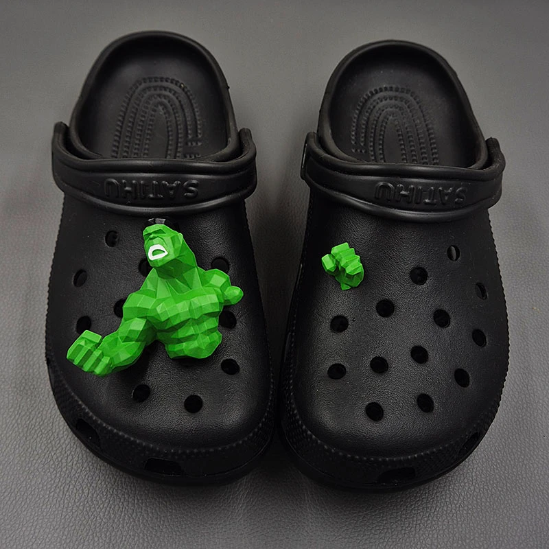 New Creative 3D Cartoon Shoe Flowers For Clogs Abs Vibrant Sandals Decoration Perfect Gift For Christmas Suitable For All Clogs