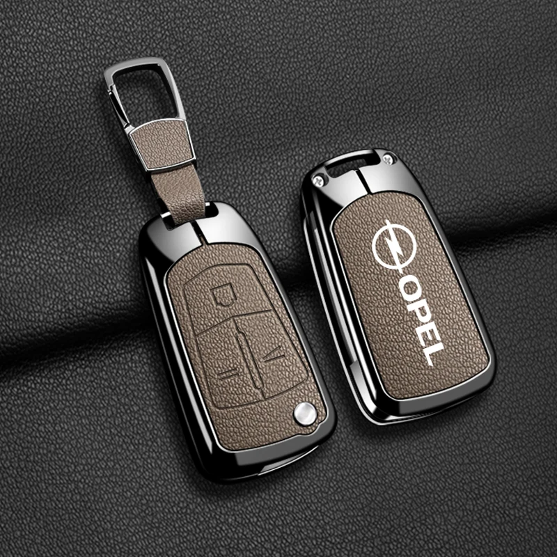 Zinc Alloy Car Remote Key Case Cover For Opel Astra J H Corsa Insignia Mokka Zafira Meriva Protect Holder Keychain Accessory