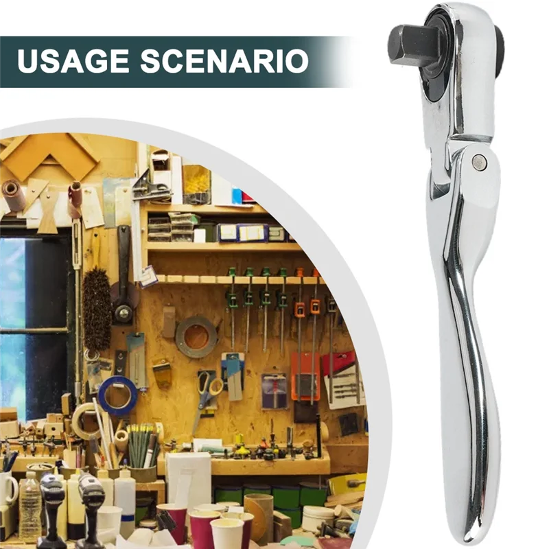 Tools 1/4 Fast Rotatable Double-Headed Mini Ratchet Wrench 72-Tooth Socket Screwdriver Handle Screwdriver Ratchet Wrench