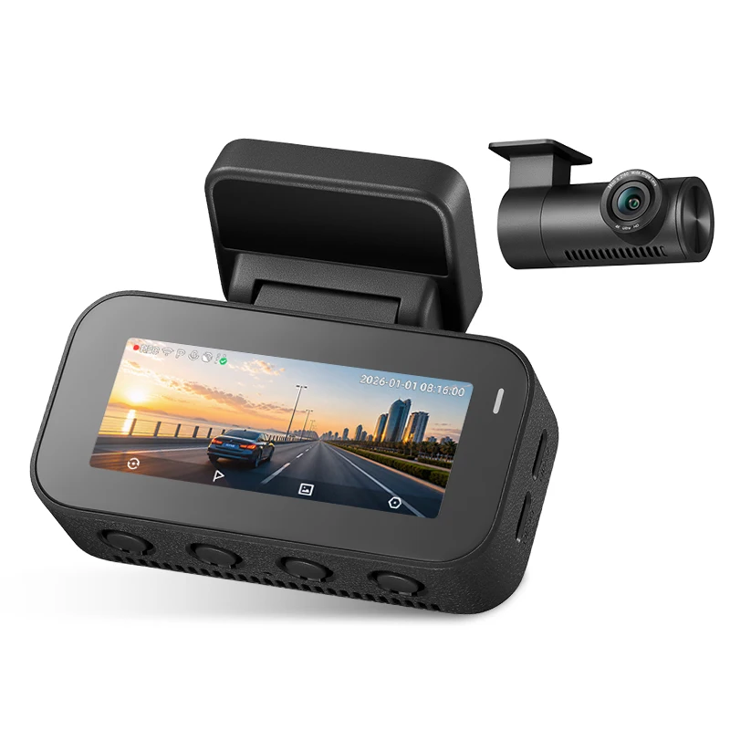 【Nowość】70mai Dash Cam A900 Przednia i tylna kamera 4K HDR f/1.55 Supercapacitor Wi-Fi 6 GPS Ulepszony 4G Box UP11 Kamera samochodowa 70mai A900 — 2