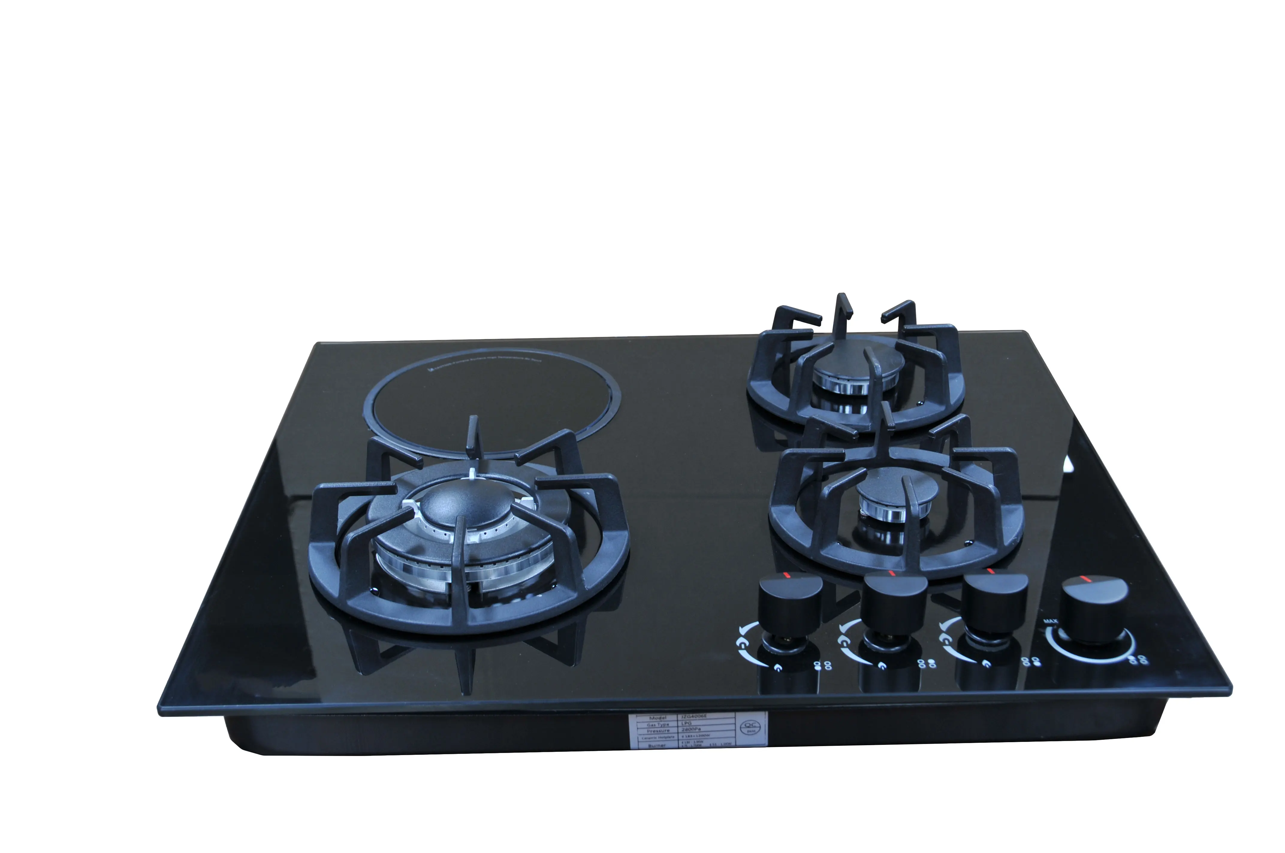 Factory Custom Cheap Good Price Gas Hob Good Price 4 Burners Gas Stove Built in Combination of Gas Stove and Induction Cooker
