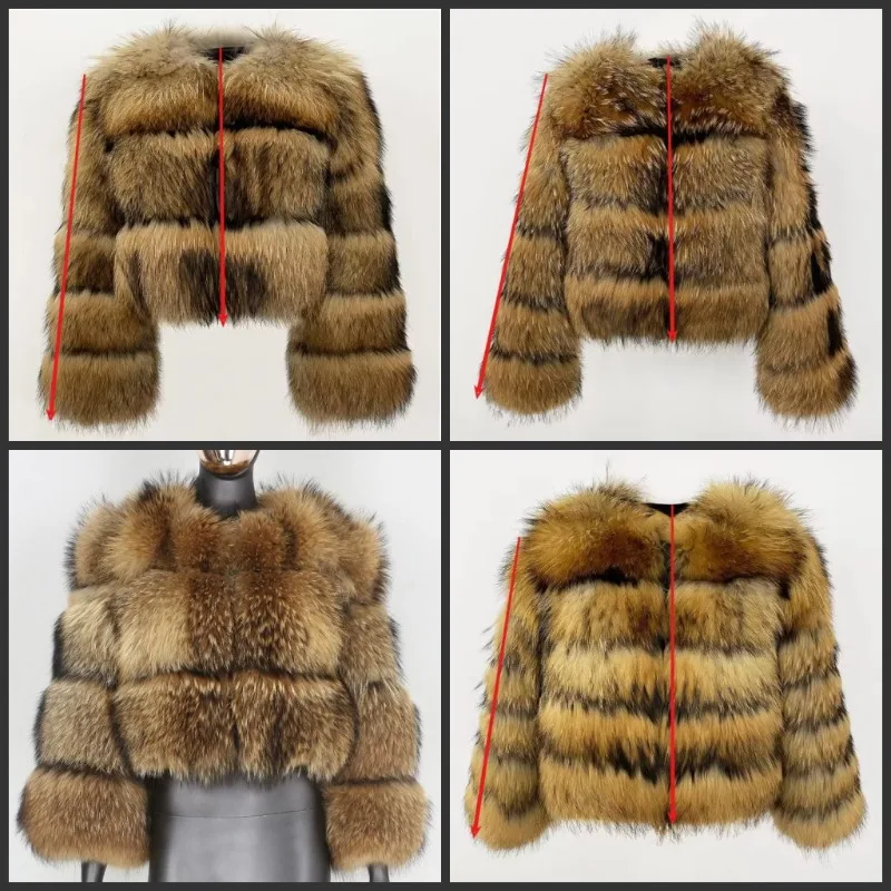 Women's Premium Faux Fox Fur Coat - Winter Luxury Brown | Thick Warm Lining Stand Collar Windproof Plus Size Inclusive Jacket