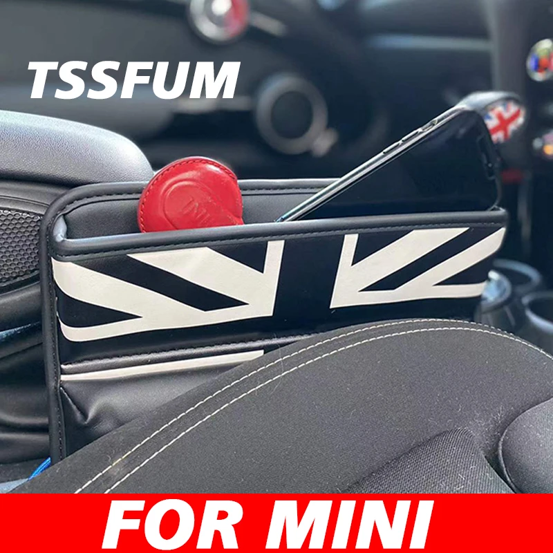 Union Jack Car Seat Gap Anti-Leak Storage Bags Pocket For Mini Cooper S JCW Countryman Clubman F55 F60 R55 R56 R60 R61 F56 F54