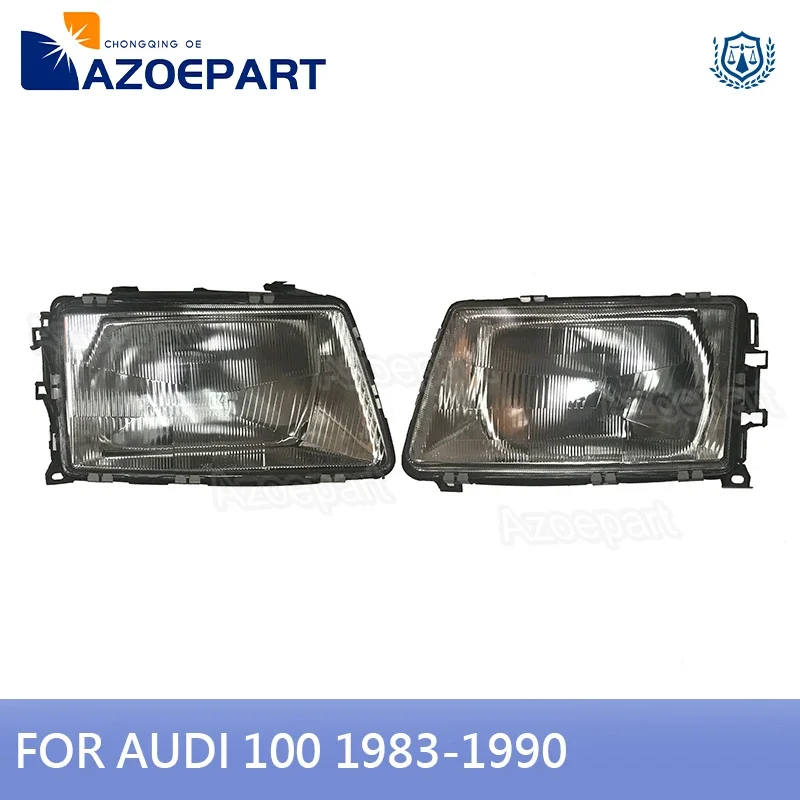 Headlight Head Light Lamp for Audi 100 C3 1983 1984 1985 1986 1987 1988 1989 1990