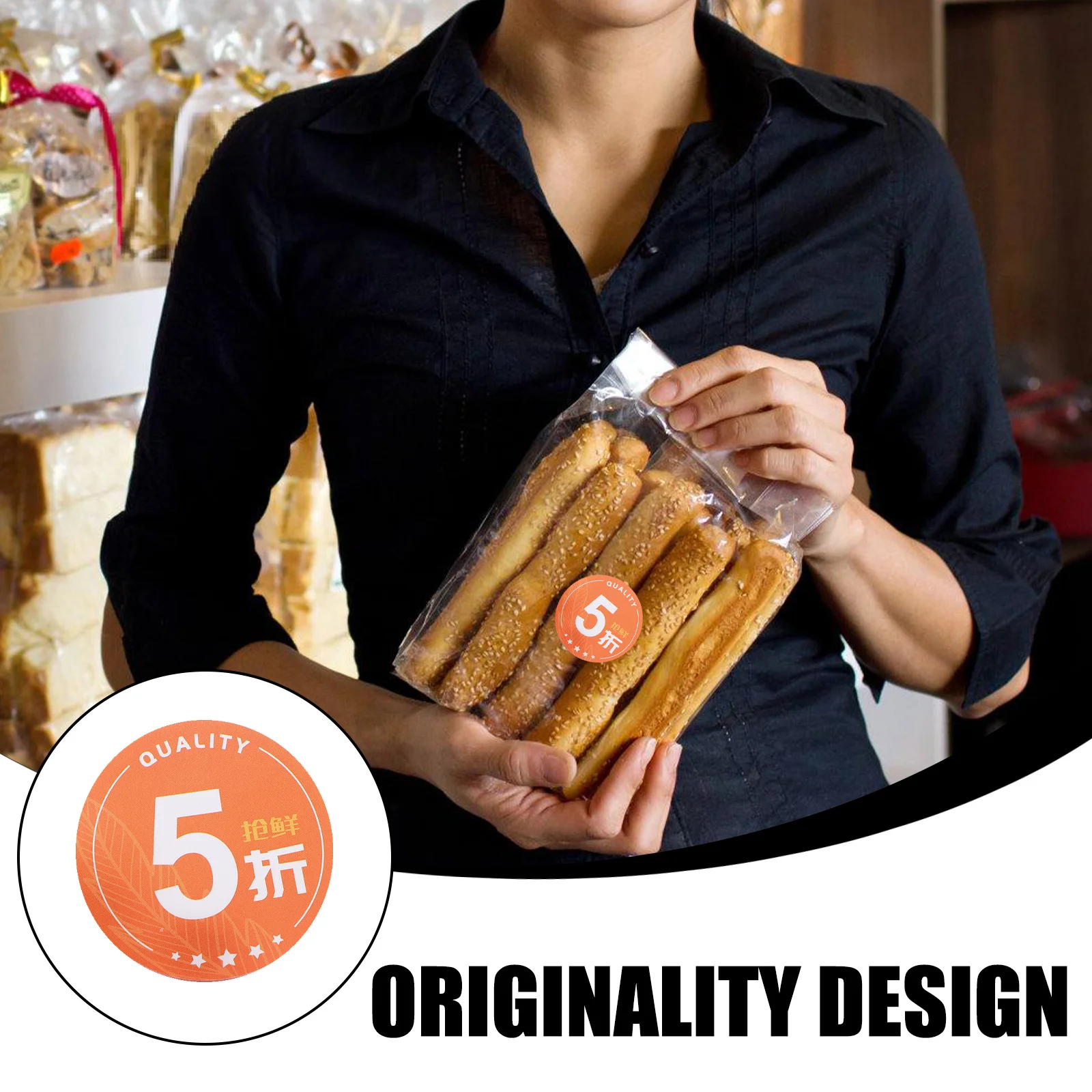 350 قطعة 50 بالمائة قبالة لاصق بطاقة لاصقة شارة السعر لمتجر البيع بالتجزئة البضائع 50% خصم ملصق لاصق #4