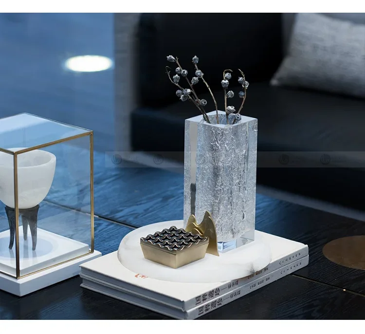 Vaso decorativo branco de resina, interior moderno, vaso minimalista particular, flor de rua, vasos decorativos grandes