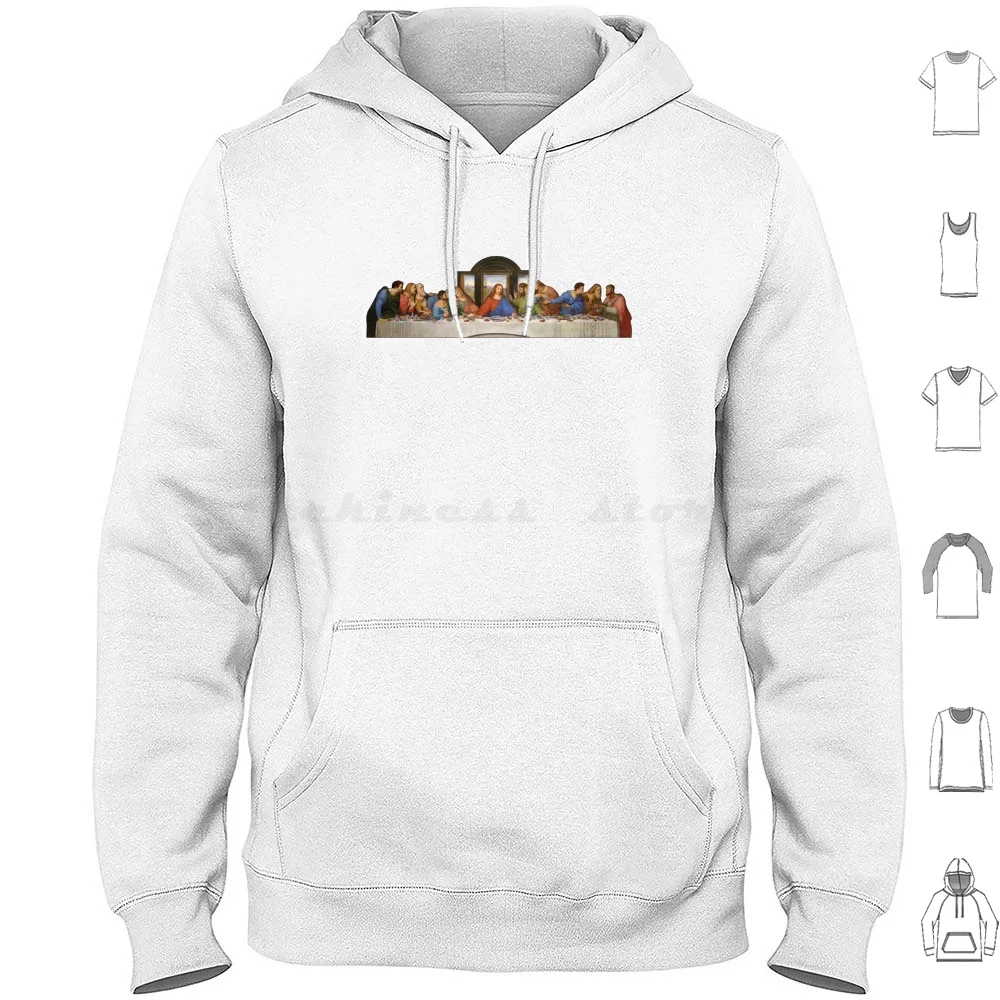 The Last Supper Hoodie cotton Long Sleeve Last Supper Da Vinci Leonardo Christian Jesus Christ Bible Renascence Artist