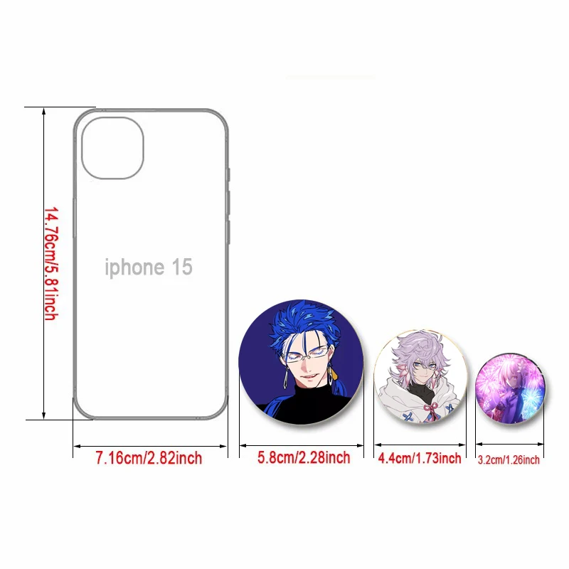 Hot Japanese Anime Fate Grand Order Button Pin Cartoon Character Fujimaru Ritsuka Cute Brooch Badge Fans Collect Friends Gifts