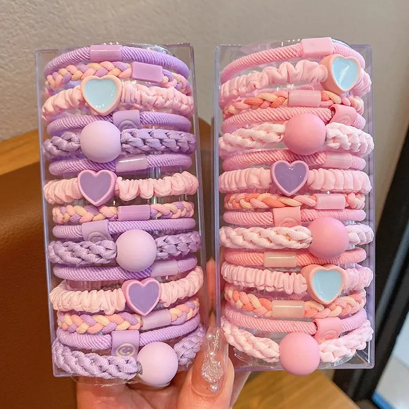 

Colorful Large-loop Kids Hair Ties: Non-damaging Elastic Bands, Korean-style Hair Accessories for Girls & Toddlers.