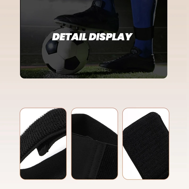 1 Pair Soccer Shin Guard Stay Fixed Bandage Tape Shin Pads Prevent Drop Off Adjustable Elastic Sports Bandage