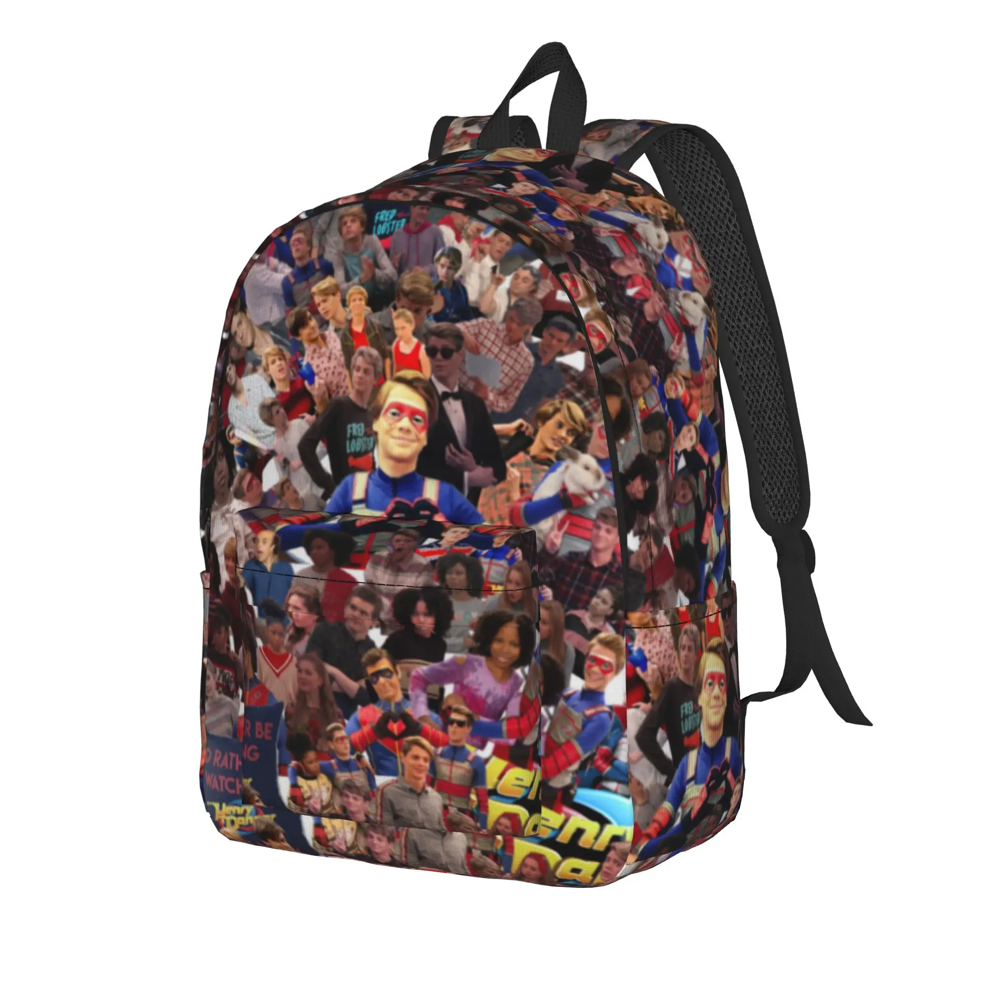 Captain Henry And Kid Danger  Backpack for Men Women Casual Student Work Daypack  Laptop Computer Canvas Bags Lightweight