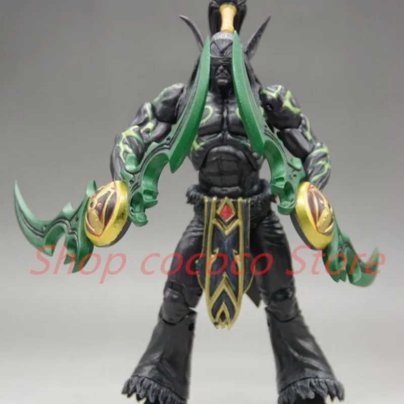 World of Warcraft Game Anime Figures Illidan Stormrage Demon Form Model Doll Garage Kits PVC Toys for Kids Gifts Car Decoration