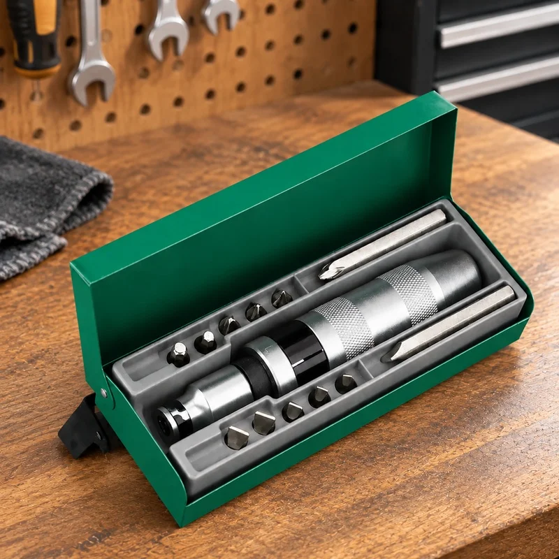 13-Piece Heavy-Duty Impact Driver Set Including Extractors for Removing Stubborn Screws in Maintenance Tasks