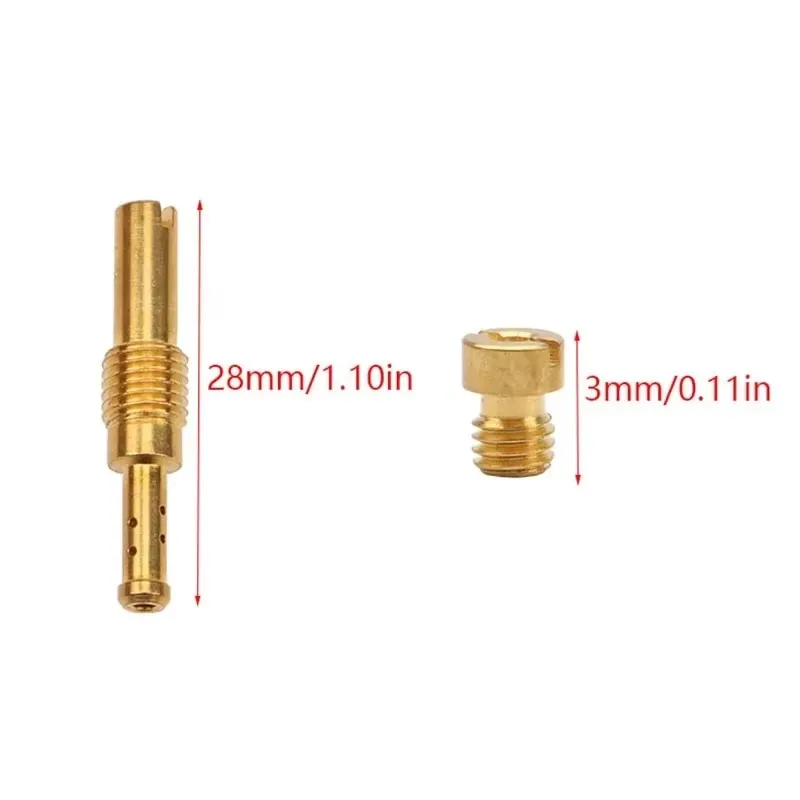 Pack of 1 set Motorcycle Carburetor Main Jets Slow Pilot Jets For PWK Universal Main Jet Slow/Pilot Jet Holder Needle