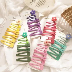 Floral Hairpin Headwear Simple Side One-word Clip Hairpin Cute Girls Children Hair Accessories