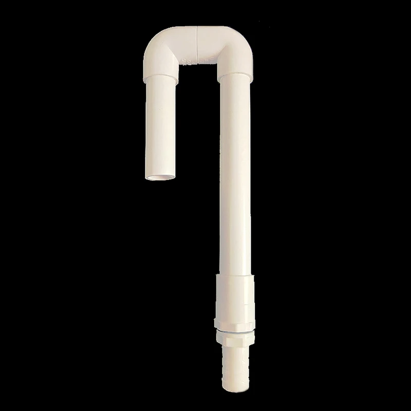 PVC Fish Tank Inlet Pipe U shaped Aquarium Water Changer Filler Tube Wall Mounted AutomaticTop Off Water Refiller Pipe Supplies