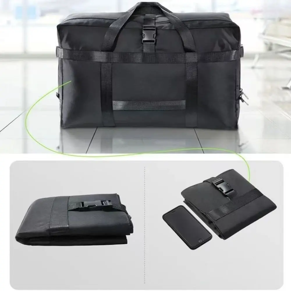 휴대용 대용량 여행 더플백 방수 핸드헬드 접이식 여행 가방 스포츠 비즈니스 여행 메신저백 남성용