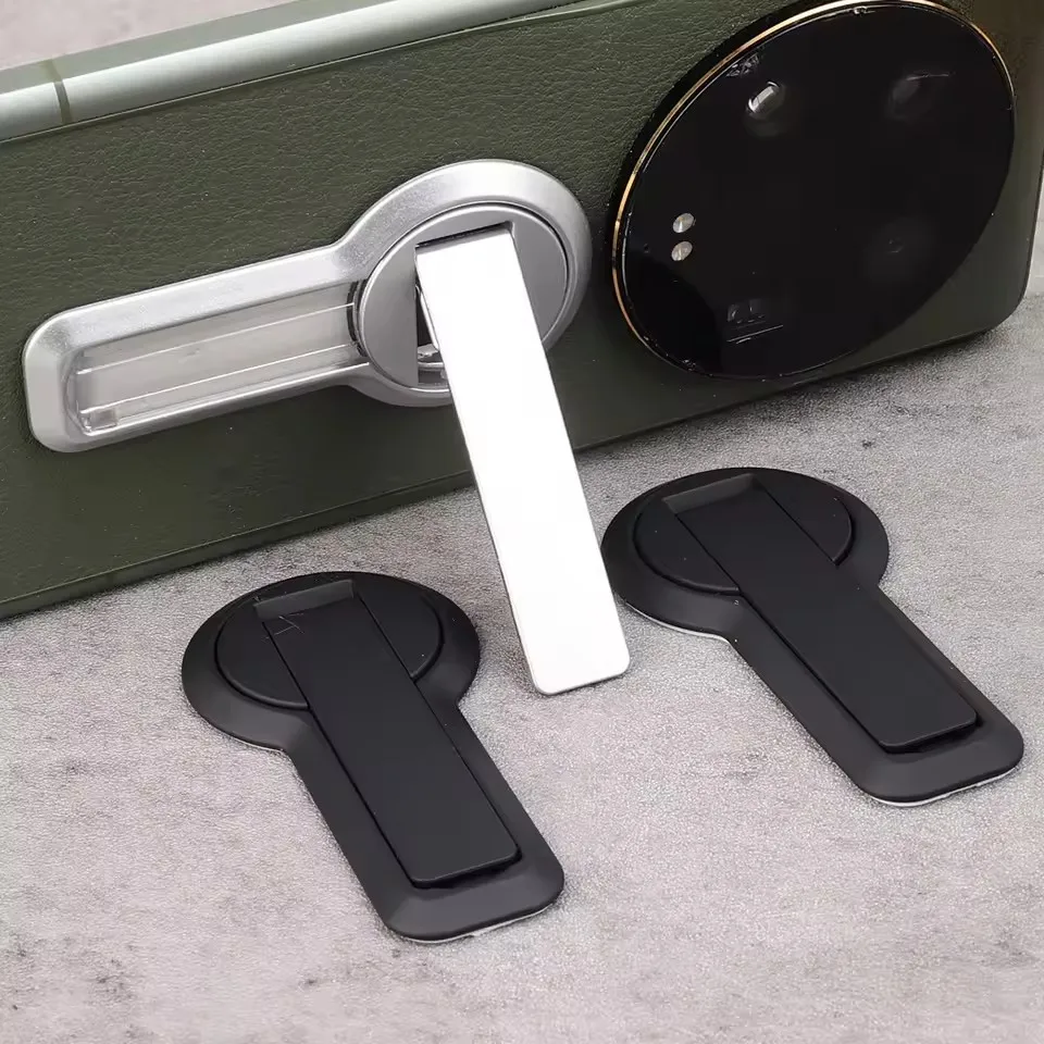 Portable Ultra Thin Foldable Phone Kickstand Self Adhesive Desktop Holder for iPhone Samsung Xiaomi Bracket Stand Kit Set Case - view 4