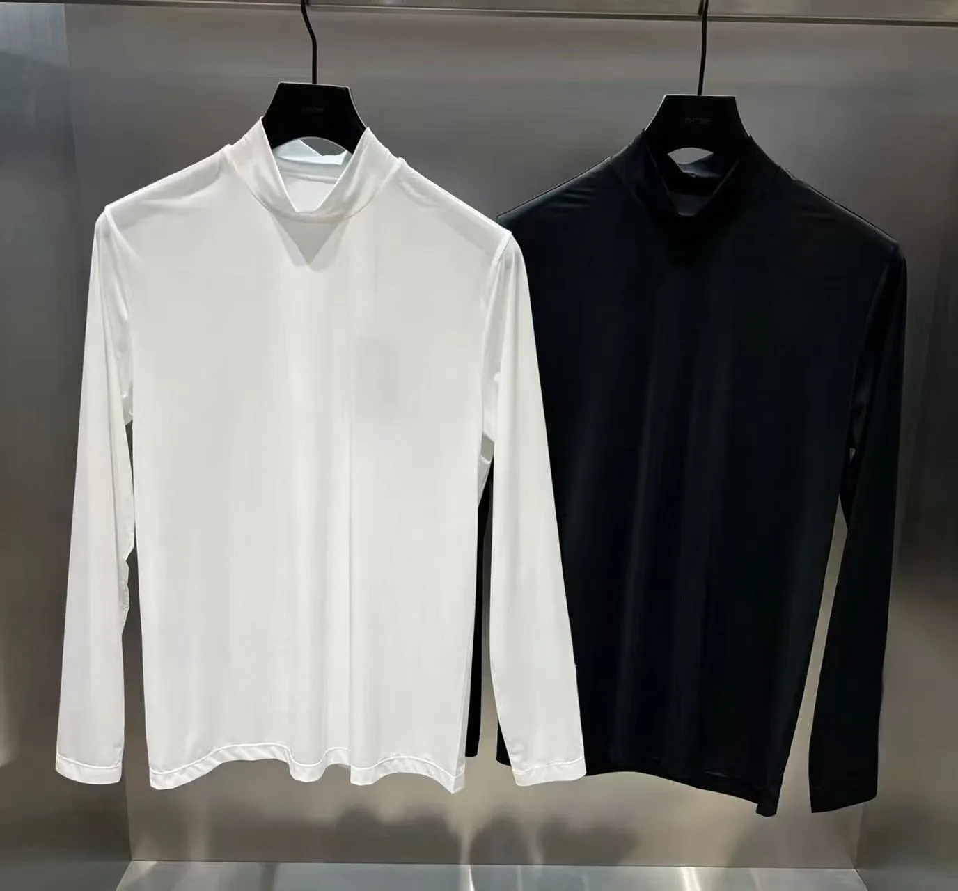 

New Men's Spring/Summer Cooling Long-Sleeve Golf Base Layer: Casual and Versatile
