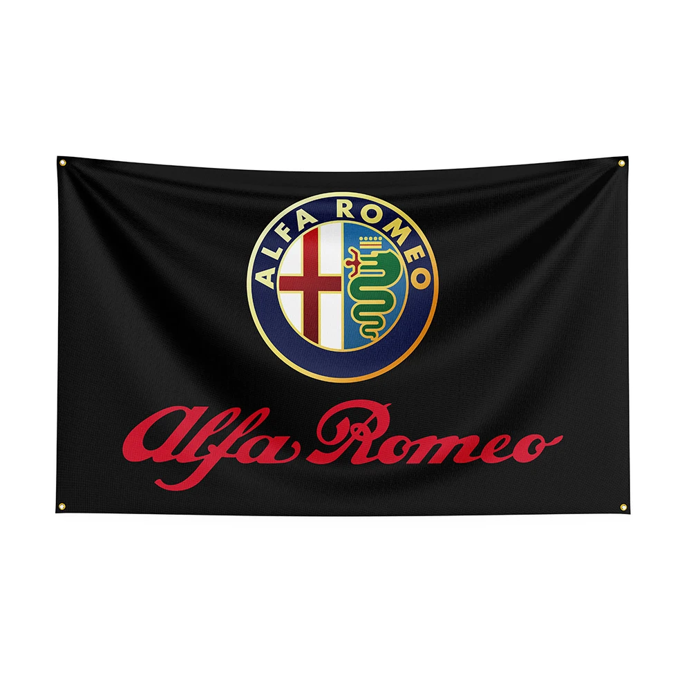 3x5Ft Alfas Flag Polyester Printed Racing Car Banner For Decor