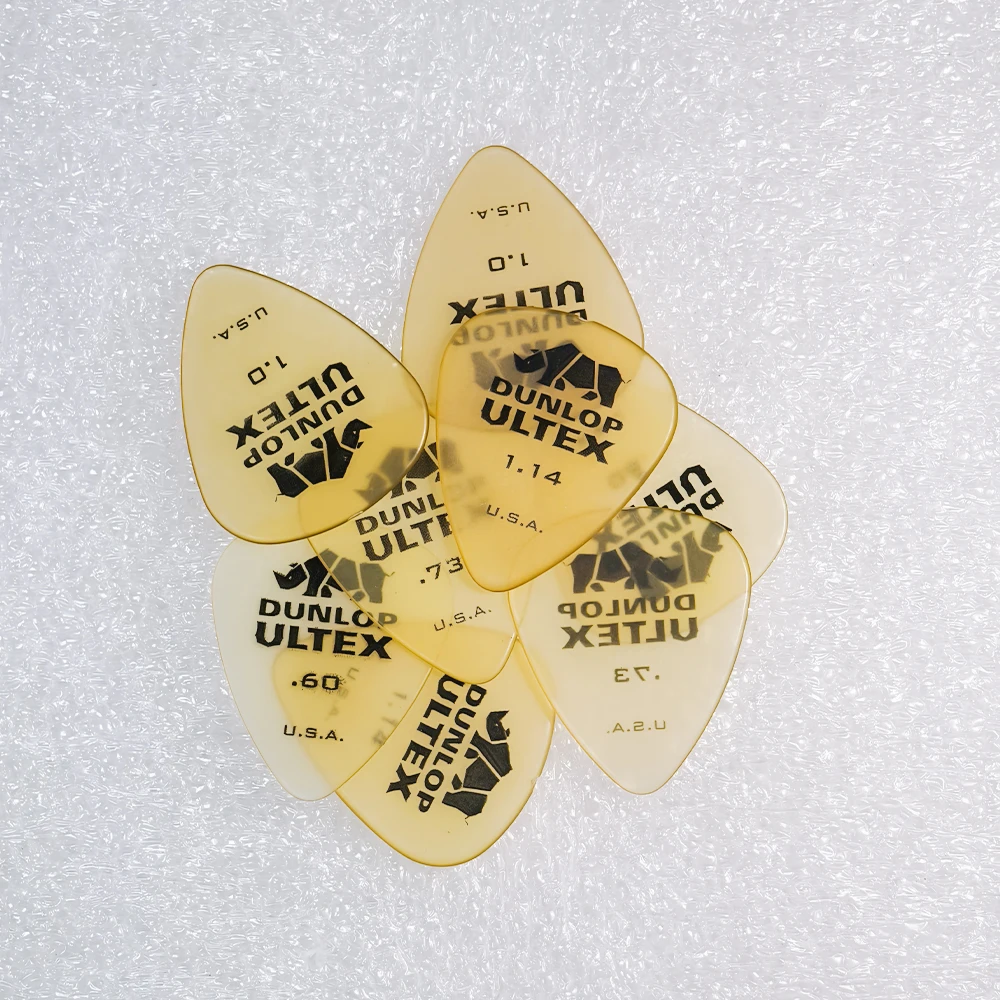 Dunlop 421R Ultex Standard Guitar Picks 6 Pack 0.6/0.73/1.0/1.14mm Mixed Thickness for Acoustic Electric Bass Guitar