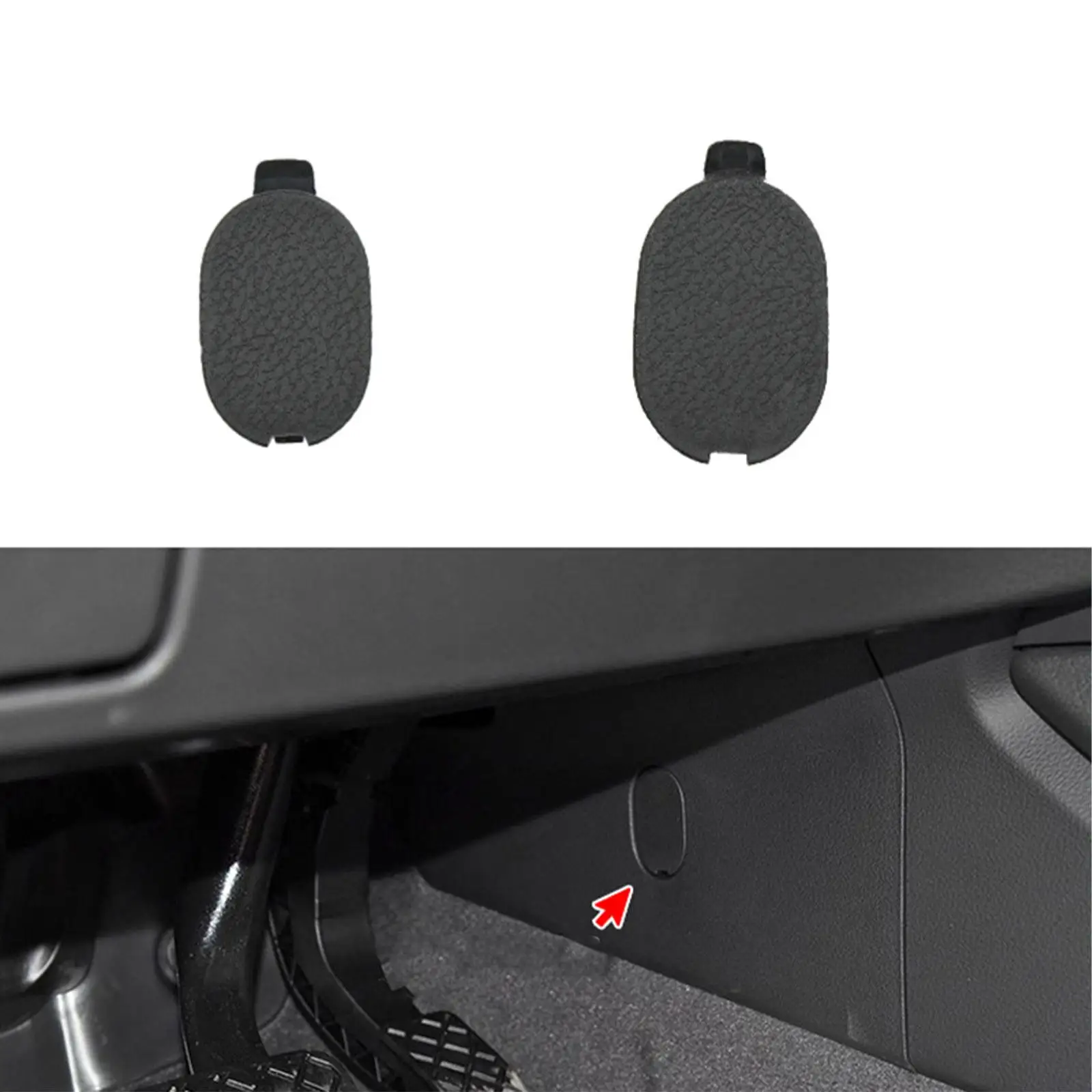 Interior Trim Central Channel Cover Left Side Plastic Plug Replacement Car Accessory for Audi A6L 2019 2026 Easy Setup