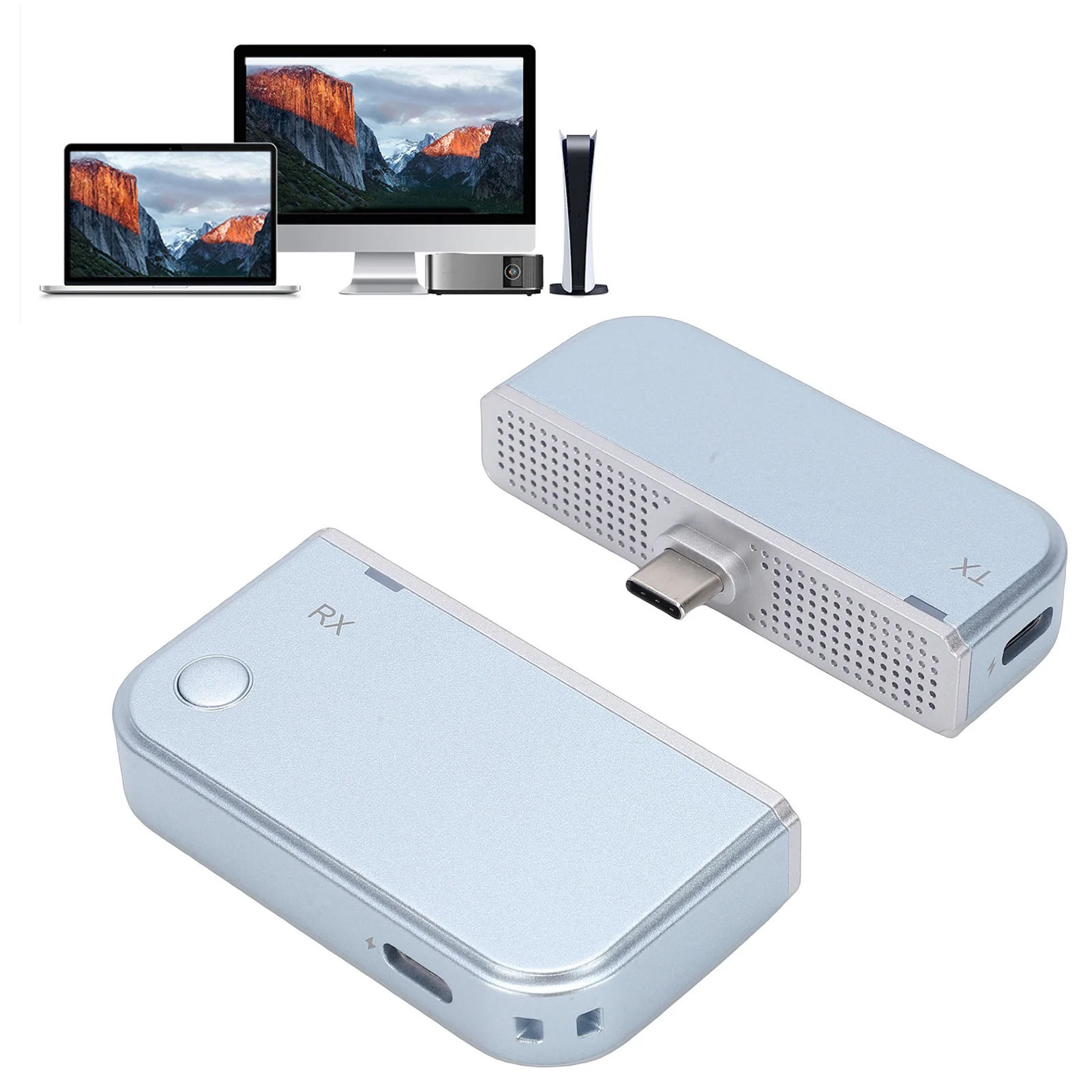 

Тип C беспроводной HD мультимедийный интерфейс передатчик приемник 50 м 4K декодирующий вход 1080P 60 Гц выход 5G 2,4G для телефона планшета