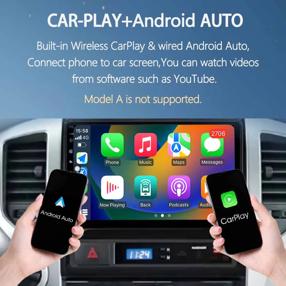 Android 15 for Fiat 500L 2012-2018 Wireless Carplay Stereo Screen Car Radio GPS Navigation Multimedia Player 4G WIFI Head Unit