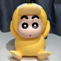 40cm Crayon Shin-Chan New Extra Large Size Red Clothes Pajamas Dynamic Superman Anime Figure Ornaments Model Toys Festival Gift