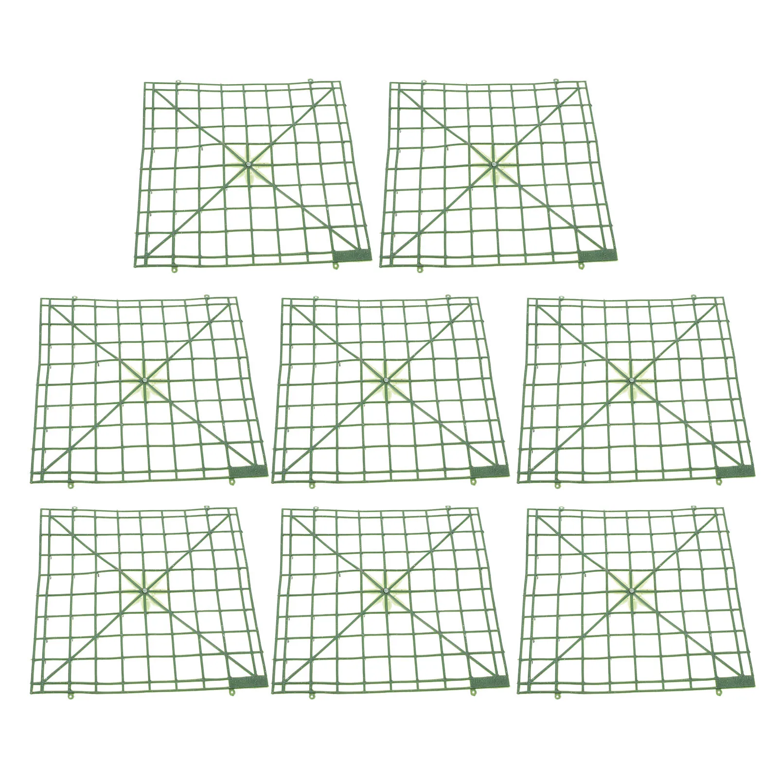 

8pcs Flower Arrangement Grids Plastic Frames Green Wall Panels DIY Home DecorFlower Grid Panels Lawn Frames Multi function