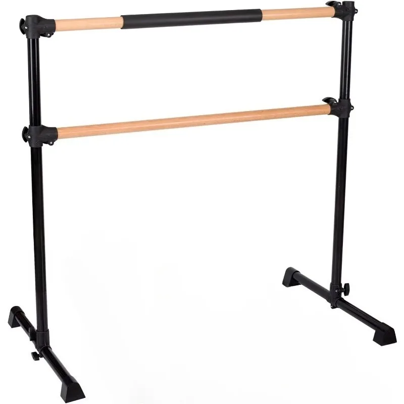 Sport Traditional Solid Wood Height Adjustment Ballet Barre System Dance Bar for Home Workout Dance
