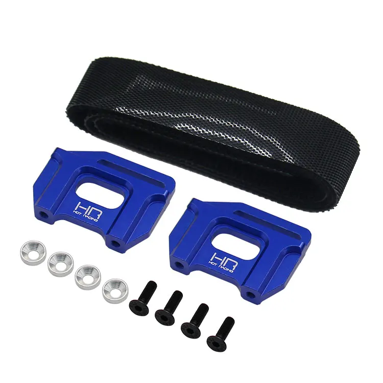 HOT RACING Aluminum Tall Battery Hold-Down Sledge 1/8 | 6061-T6 | 65mm Tall Pack Ready | 30mm Strap