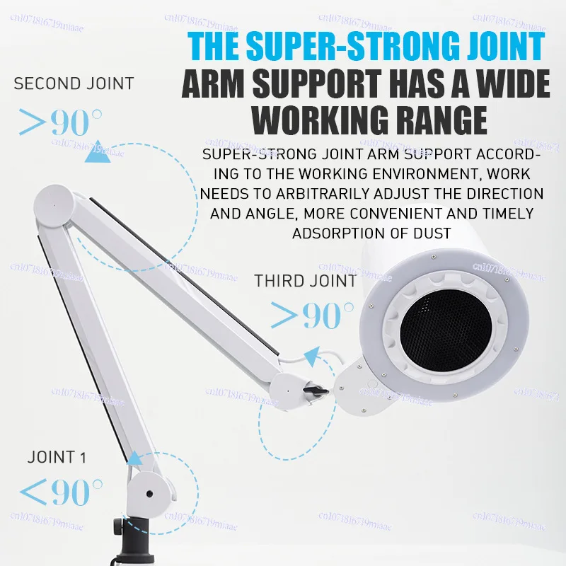 High-End SN-D1 Manicure Vacuum Cleaner with Pedicure Lighting Top Suction Large Suction Cross-Border