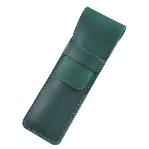 Handmade Genuine Leather Pencil Bag Cowhide Fountain Pen Case Holder Vintage Retro Style Accessories for Travel Journa - Image 11
