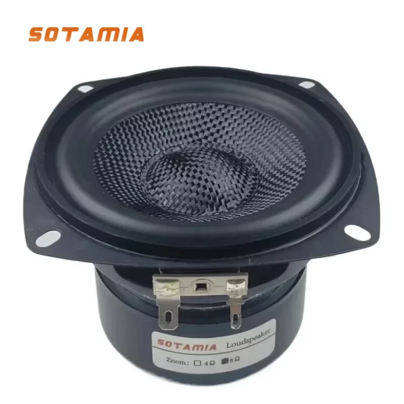 SOTAMIA 1 قطعة 4 بوصة باس مكبر صوت 4 8 أوم 30 واط الألياف الزجاجية الطاقة مكبر الصوت لتقوم بها بنفسك الموسيقى المنزل مقاوم للماء سمّاعات بلوتوث