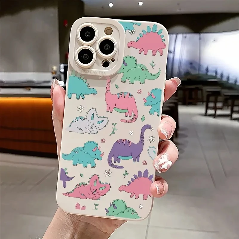 Cartoon Dinosaur Soft Phone Case for POCO F6 F5 X6 X5 M6 Pro 4G X3 NFC Couqe for Mi 13T 12T 14 12 13 11 Lite 5G Shockproof Cover