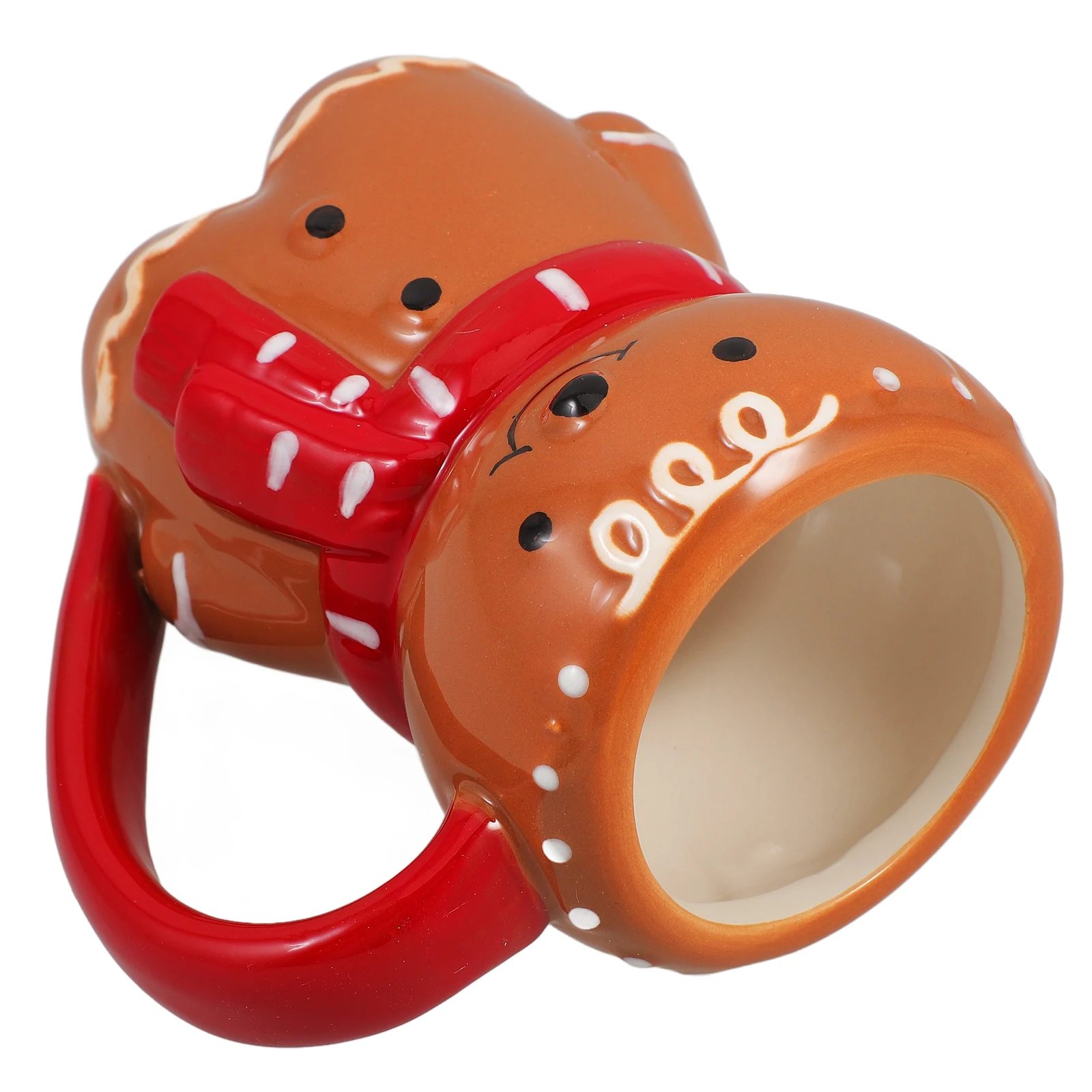 

Gingerbread Mug Christmas Coffee Cup Creative Ceramic Teacup Smooth Edges Ideal Housewarming Gift Decor Gingerbread Mug