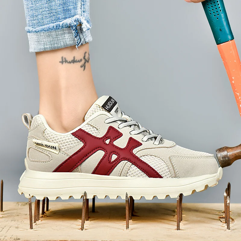 

Lightweigh Women safety Shoes Comfor security tennis work shoes woman steel toe Sneakers Breathable Non-Slip summer work boots