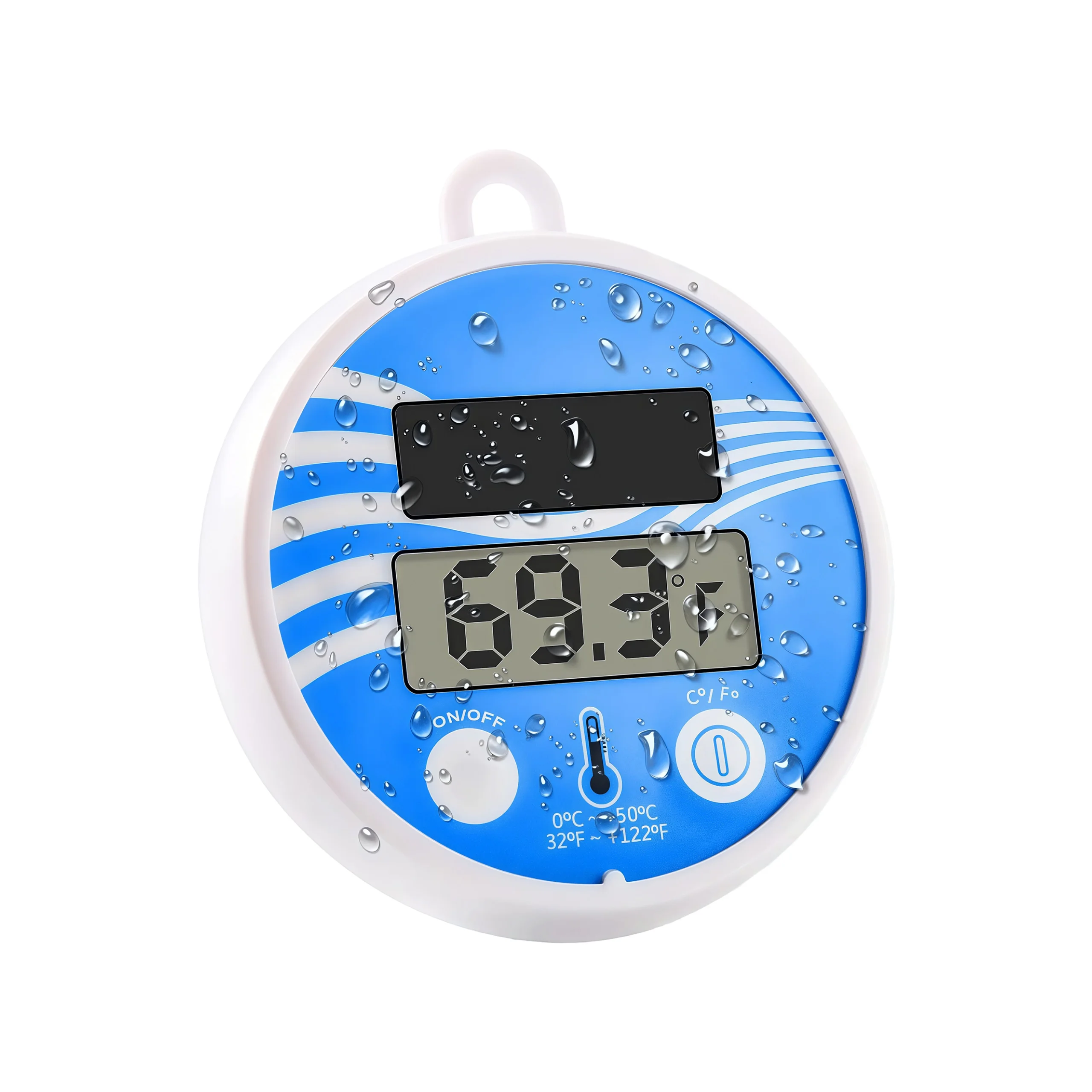 Waterproof Solar Swimming Pool Thermometer Scale Accurate Readings Thermometer for Most Types of Swimming Pool